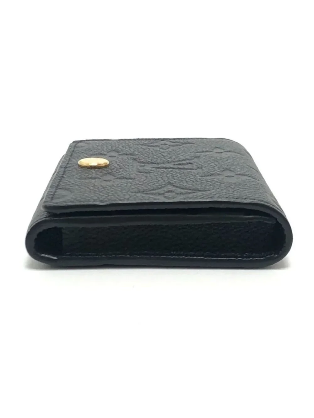 Louis Vuitton Card Case Business Holder Monogram Empreinte Leather Black